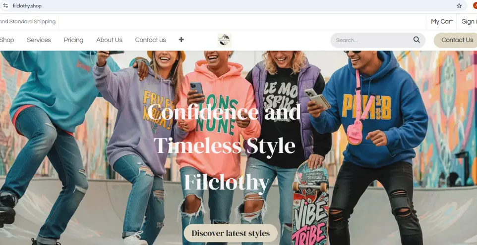 Filclothy website payment